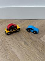 ZGAN vintage Brio houten trein auto transport set rood 33559, Ophalen of Verzenden, Zo goed als nieuw