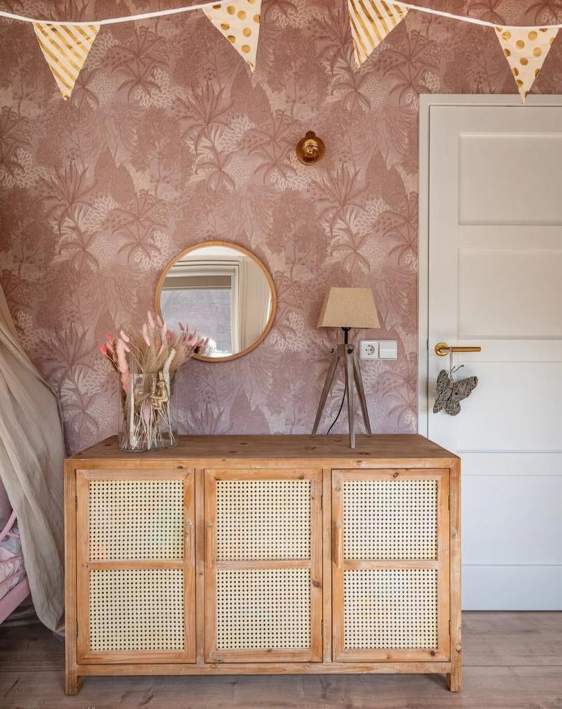 Webbing dressoir Bandung - naturel - 72x120x40 cm, Huis en Inrichting, Kasten | Dressoirs, Ophalen, 100 tot 150 cm, Nieuw, 25 tot 50 cm