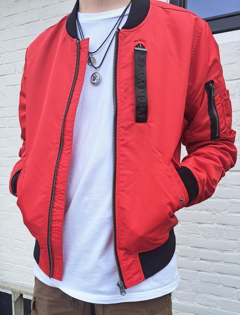 Coolcat bomberjack rood Maat M, Kleding | Heren, Maat 48/50 (M), Ophalen of Verzenden, Rood, Coolcat