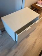 IKEA SMÅSTAD Speelgoedkist met bank, wit, Kinderen en Baby's, Kinderkamer | Commodes en Kasten, Gebruikt, Kast, 75 tot 100 cm