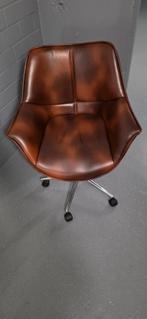Beliani Bureaustoel - Bruin Kunstleer, Ophalen of Verzenden