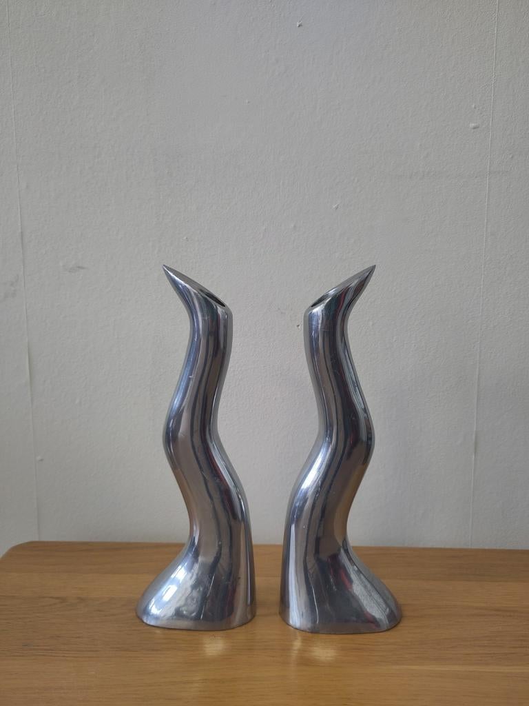 2x Vintage Ikea kandelaar Anatomi design Anna Everlund, Ophalen