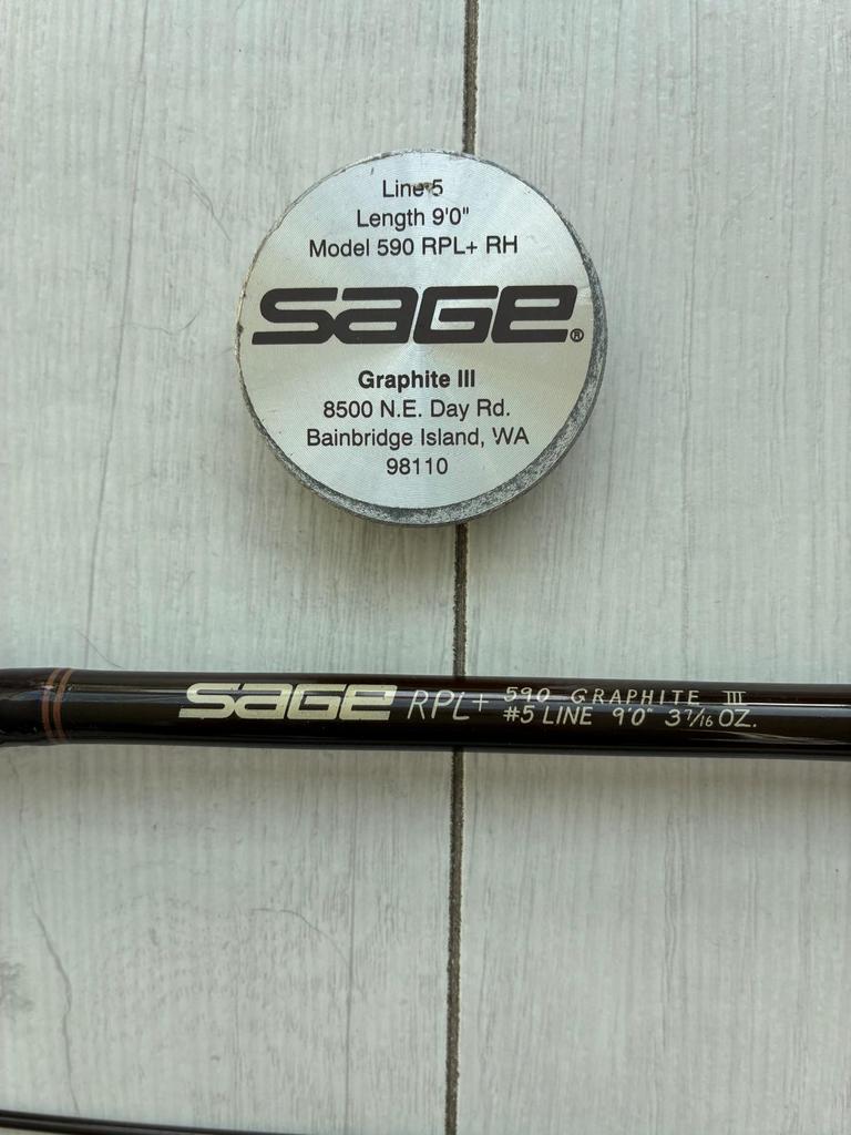 Sage RPL Aftma 5 9ft met orginele koker en foudraal, Watersport en Boten, Ophalen, Gebruikt, Overige typen
