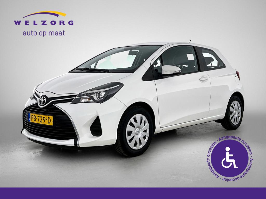 Toyota Yaris 1.3 VVT-i Aspiration Direct leverbaar! Handsegm, Stof, Euro 6, 4 cilinders, Wit