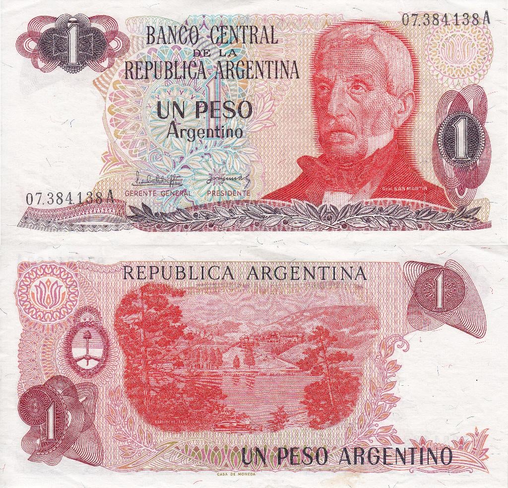 Argentinië 1 Peso 1983 P-311a aUNC, Ophalen of Verzenden, Zuid-Amerika, Los biljet