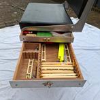 Vintage Viskoffer met Inhoud en Zitje - Compleet, Ophalen, Gebruikt, Koffer of Tas