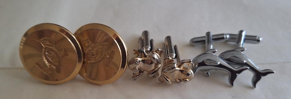 Manchetknopen, Polo, Beesten en Humor, Ophalen of Verzenden, Gebruikt, Overige materialen