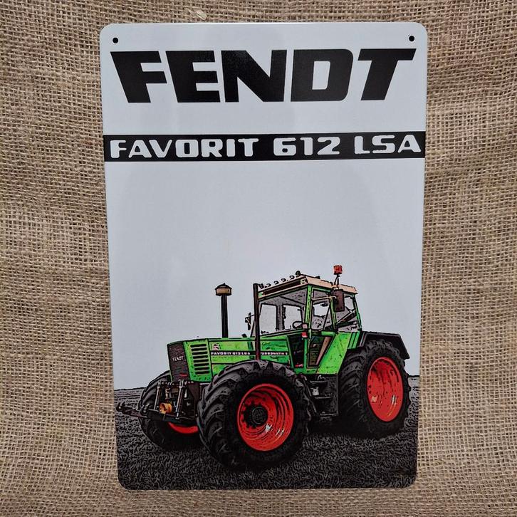 Fendt Favorit 612 LSA - Metalen wandbord, Huis en Inrichting, Woonaccessoires | Wanddecoraties, Nieuw, Reclamebord, Meerkleurig