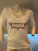 Dsquared2 shirt met oude look maat s, Wit, Ophalen of Verzenden, Zo goed als nieuw, Korte mouw