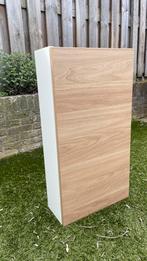 IKEA ENHET badkamerkastje wit met eiken deur, Minder dan 50 cm, Gebruikt, Overige typen, Ophalen of Verzenden