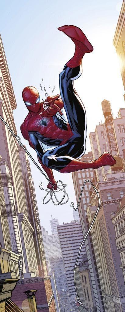 Spiderman Vlies Behang Swinging - 100x250 -Gratis Verzending, Ophalen of Verzenden, Minder dan 10 m², Kind