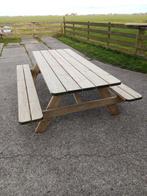 Robuuste picknicktafels 2,4 meter en 1,95 meter. Gebracht, Ophalen, Nieuw, Rechthoekig, Hout