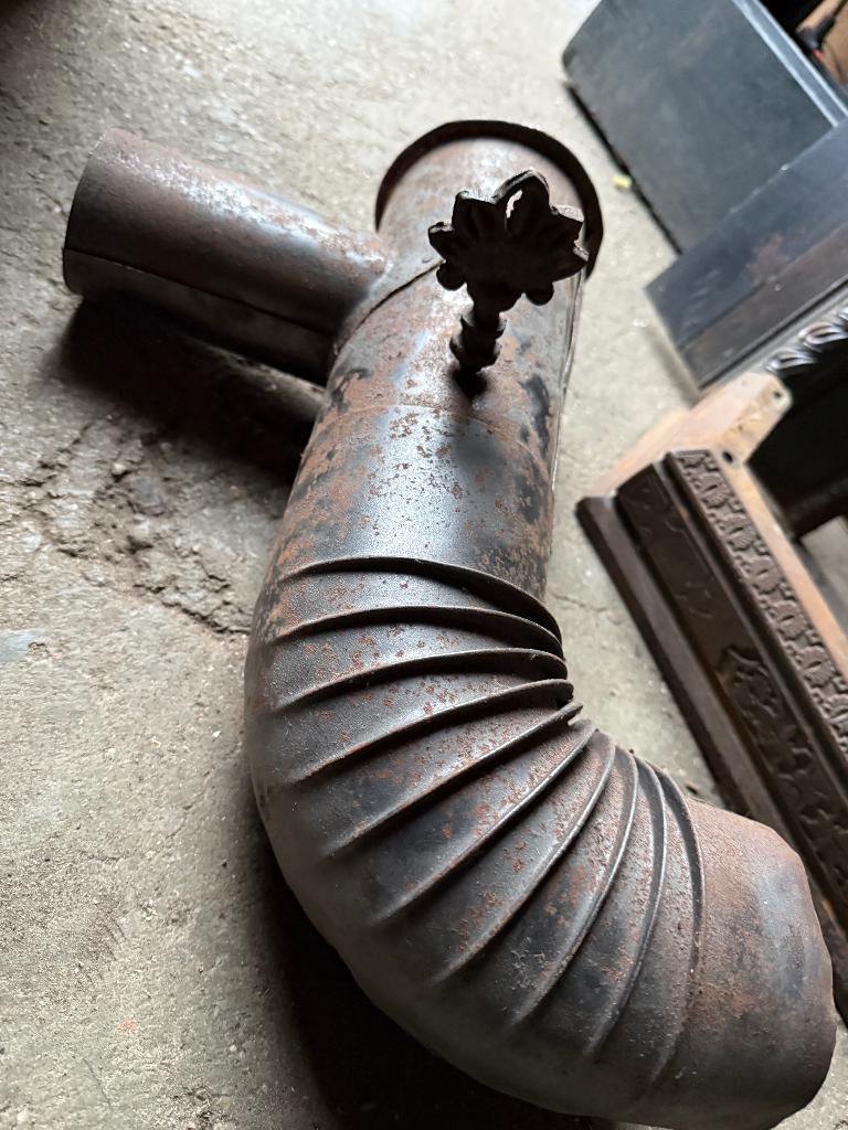 Antieke rookbocht voor open haard of kachel, Huis en Inrichting, Haarden, Ophalen of Verzenden, Gebruikt, Vrijstaande haard, Houthaard