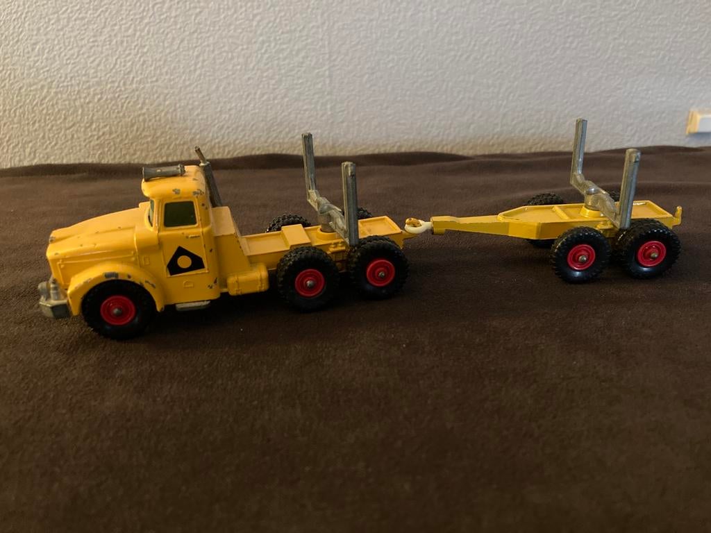 Matchbox King Size K-10 Scammell Contractor Pipe Truck, Ophalen, Gebruikt, Bus of Vrachtwagen, Matchbox