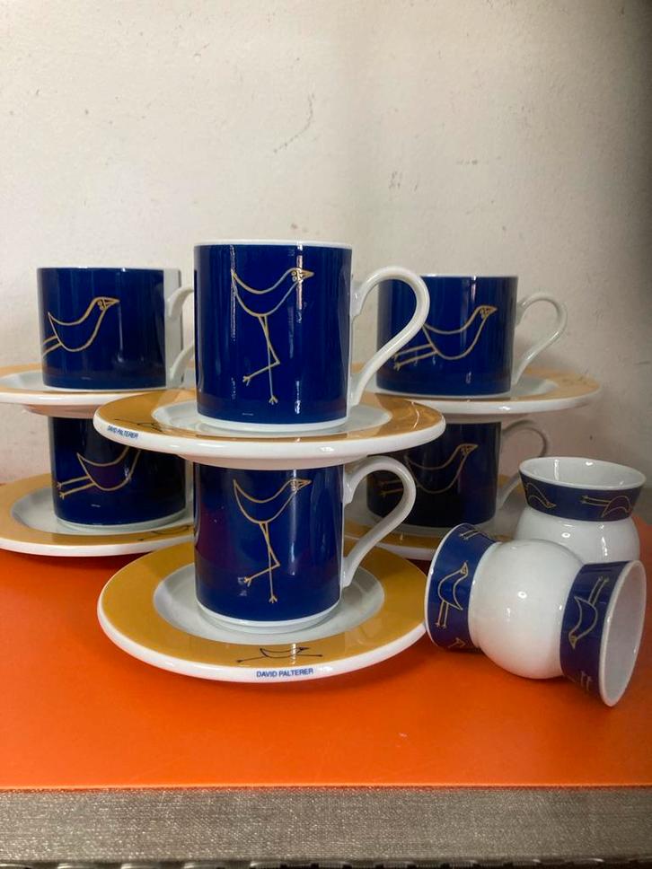 Arzberg Flying Object servies: kopjes, schotels, servetringe, Huis en Inrichting, Keuken | Servies, Nieuw, Kop(pen) en/of Schotel(s)