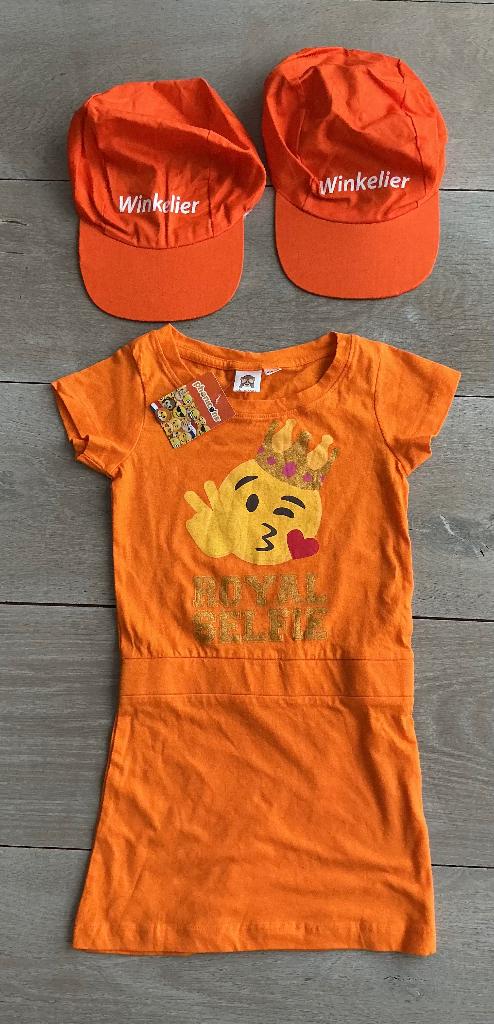 Koningsdag jurkje 104/110, Kinderen en Baby's, Kinderkleding | Maat 104, Ophalen of Verzenden, Nieuw, Meisje, Jurk of Rok