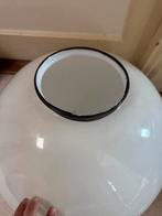Grote Melkglas Bol Lamp - Vintage Hanglamp met Stok, Ophalen