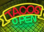 LED lamp neon stijl Tacos Open (40x21cm), Verzamelen, Merken en Reclamevoorwerpen, Ophalen of Verzenden, Nieuw, Lichtbak of (neon) lamp
