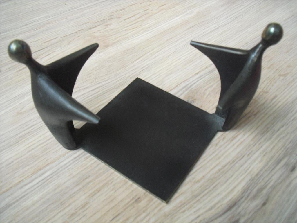 Corry Ammerlaan beeld brons memoblok houder, Verzamelen, Ophalen of Verzenden, Zo goed als nieuw