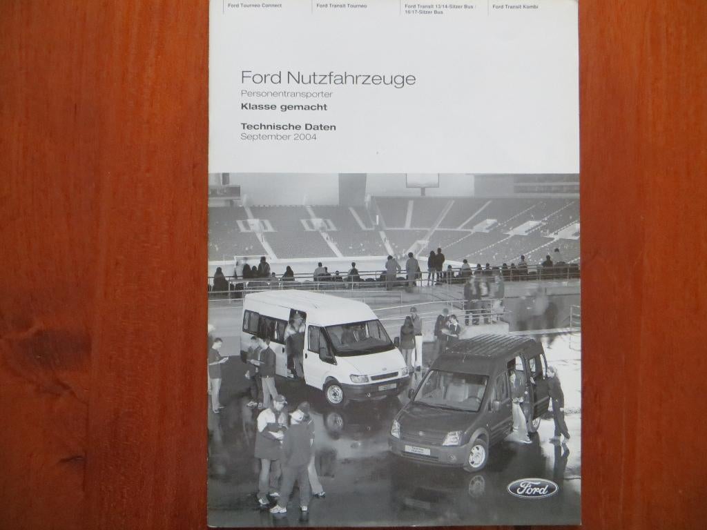 Ford Nutzfahrzeuge Personentransporter Technische Daten 2004, Ophalen of Verzenden, Nieuw, Ford