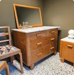 Art Deco Ladenkast Commode Kast Kaptafel zeldzaam vintage, 100 tot 150 cm, Ophalen of Verzenden, Zo goed als nieuw, 3 of 4 laden