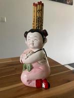 Japanse eetstokjes in beeldje  eetstokjes Orchard hotel, Ophalen of Verzenden, Zo goed als nieuw