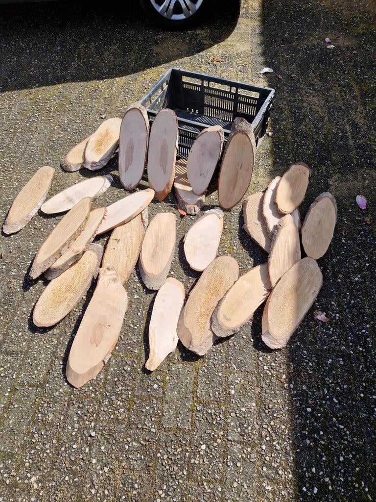 Berkenhouten plankjes, 25 stuks, Hobby en Vrije tijd, Knutselen, Ophalen