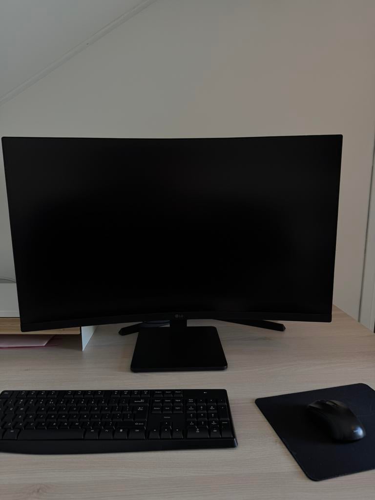 LG curved monitor desktop 32MR50C-B, Computers en Software, Monitoren, Ophalen, IPS, Curved, Full HD