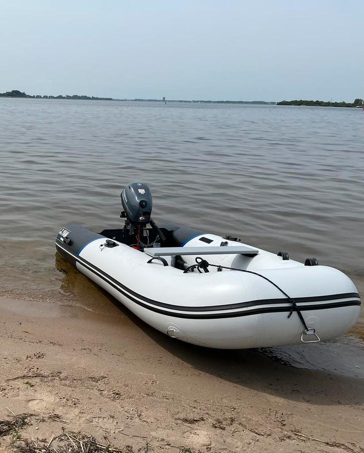 Yam Rubberboot 310 met Yamaha 5pk Motor, Watersport en Boten, Rubberboten, Zo goed als nieuw, Yamaha, Aluminium, Minder dan 70 pk