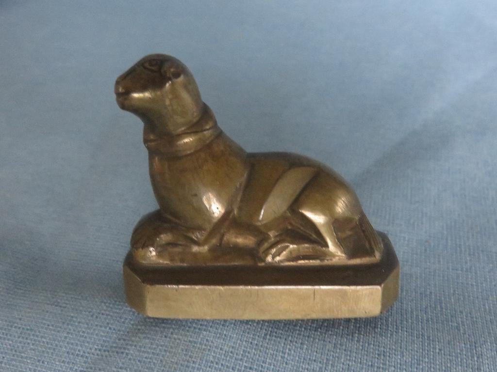 Middeleeuwen - Gotische leeuw in brons – ca. 1500, Ophalen of Verzenden, Brons