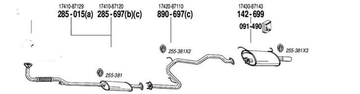 uitlaat Daihatsu applause 1.6, Auto diversen, Overige Auto diversen, Verzenden