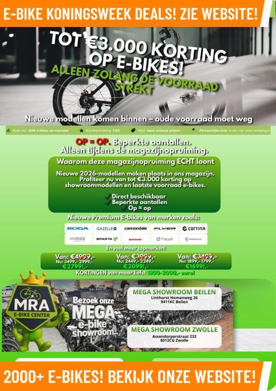 Batavus Milano E-GO elektrische fiets met middenmotor ebike!, Batavus, Batavus, Ophalen of Verzenden, Zo goed als nieuw