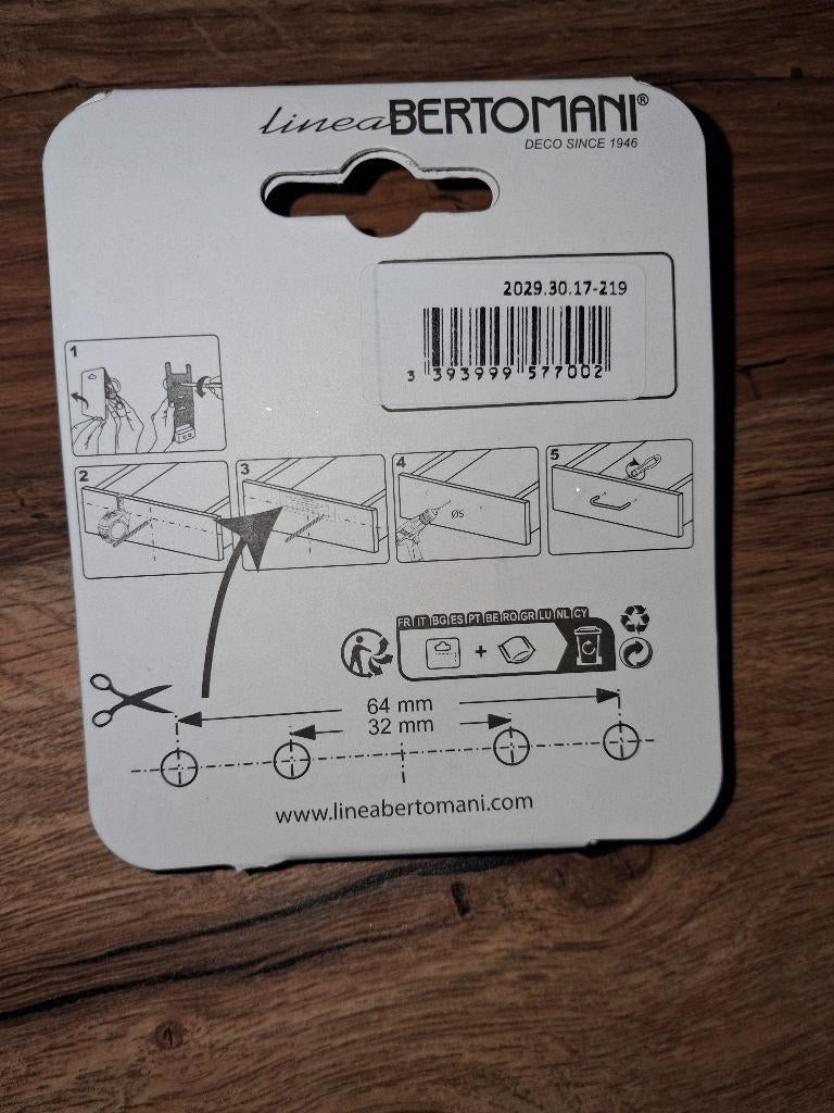 Knop kast, Ophalen, Minder dan 50 cm, Nieuw, Minder dan 25 cm