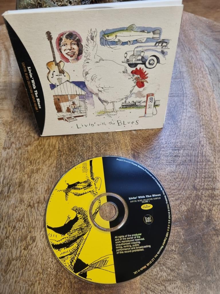 Cd Livin' With The Blues: Capitol Blues Collection Sampler, Cd's en Dvd's, Ophalen of Verzenden, 1980 tot heden, Zo goed als nieuw