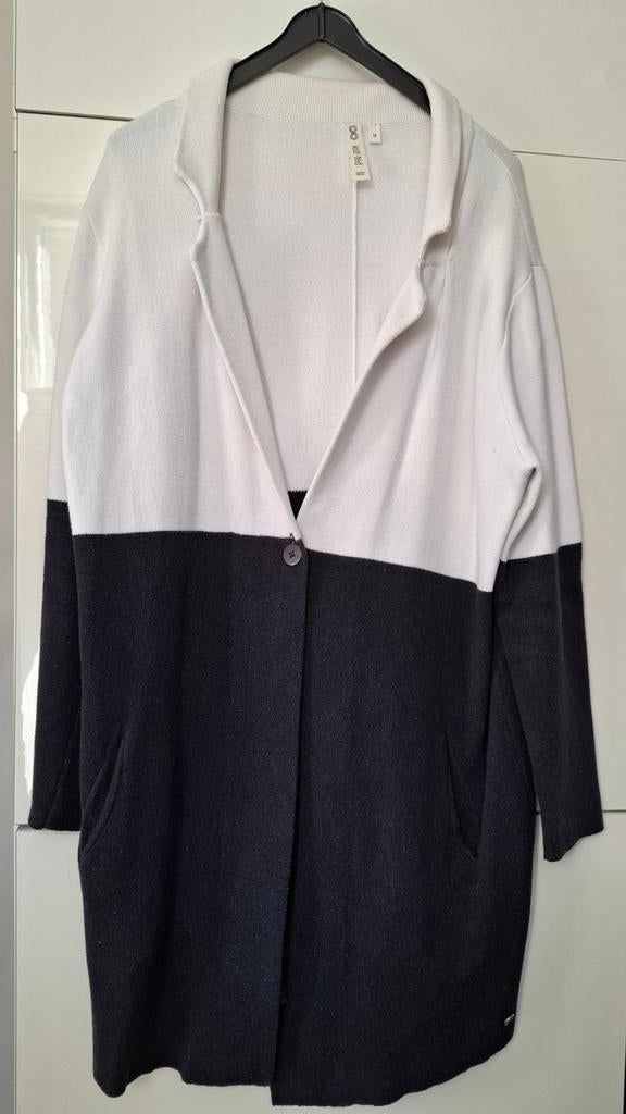 Knit-ted vest blauw wit maat M, Ophalen of Verzenden, Zo goed als nieuw, Maat 38/40 (M), Blauw