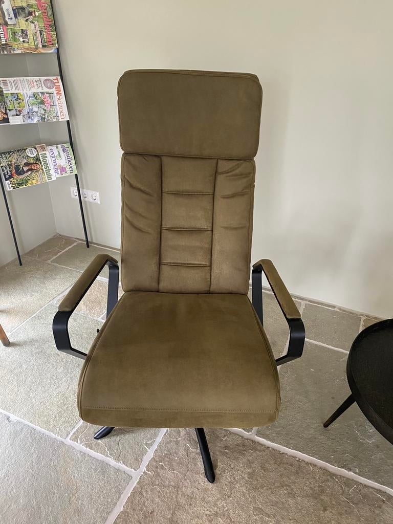 Nieuwe relax fauteuil, Ophalen, Minder dan 75 cm, Zo goed als nieuw, Stof