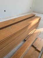 Eiken multiplank vloer click, Ophalen, Gebruikt, Vloerdelen of -planken, 10 m² of meer