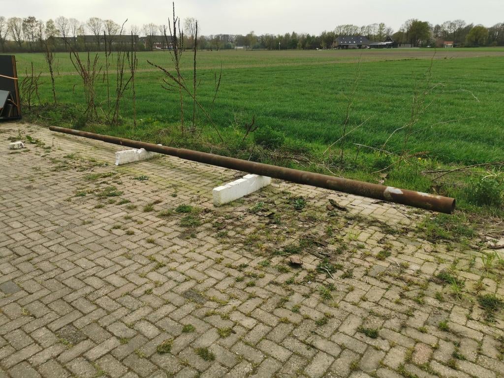 Zendmast, lichtmast, lantaarnpaal of slagboom 8m, Ophalen, Gebruikt, Mast