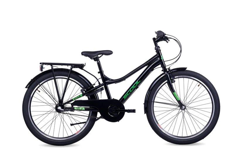 Scool troX 24 Inch N3 ZBlack Neon Green Jongens Zwart/Groen, Fietsen en Brommers, Fietsen | Heren | Herenfietsen, Nieuw, Overige merken
