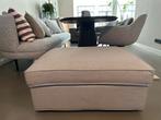 footstool/pouf with storage space in light grey color, Huis en Inrichting, Banken | Voetenbanken en Poefen, Ophalen, Gebruikt