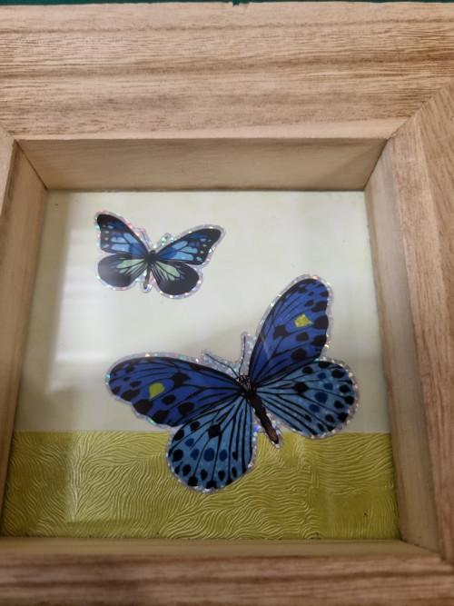 -vlinder in lijstje van hout, Ophalen of Verzenden, 'T Olde Gre-j, Info@toldegrej.nl, Endepoelstraat 20f Didam