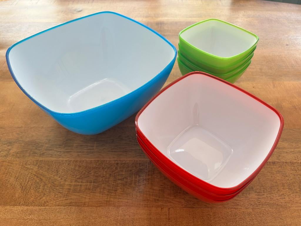 Schalen kunsstof, Ophalen of Verzenden, Zo goed als nieuw, Kunststof