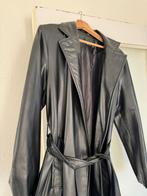 Zwarte leren trenchcoat dames, Ophalen of Verzenden, Nieuw, Maat 42/44 (L), Zwart