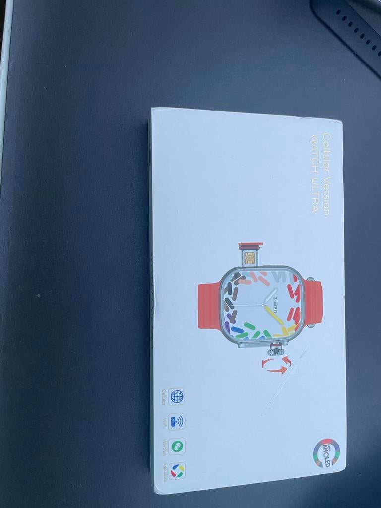 Smartwatch Nieuwstaat, Sieraden, Tassen en Uiterlijk, Smartwatches, Ophalen, Hoogte, Zwart, Nieuw