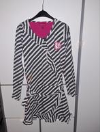 Ninni Vi jurk jurkje grijs wit gestreept streeppatroon Dutch, Meisje, Ninni Vi, Ophalen of Verzenden, Zo goed als nieuw