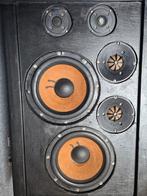 Philips " 22RH498 " luidsprekers jaren '70, diy, Ophalen, Minder dan 60 watt, Front, Rear of Stereo speakers, Philips