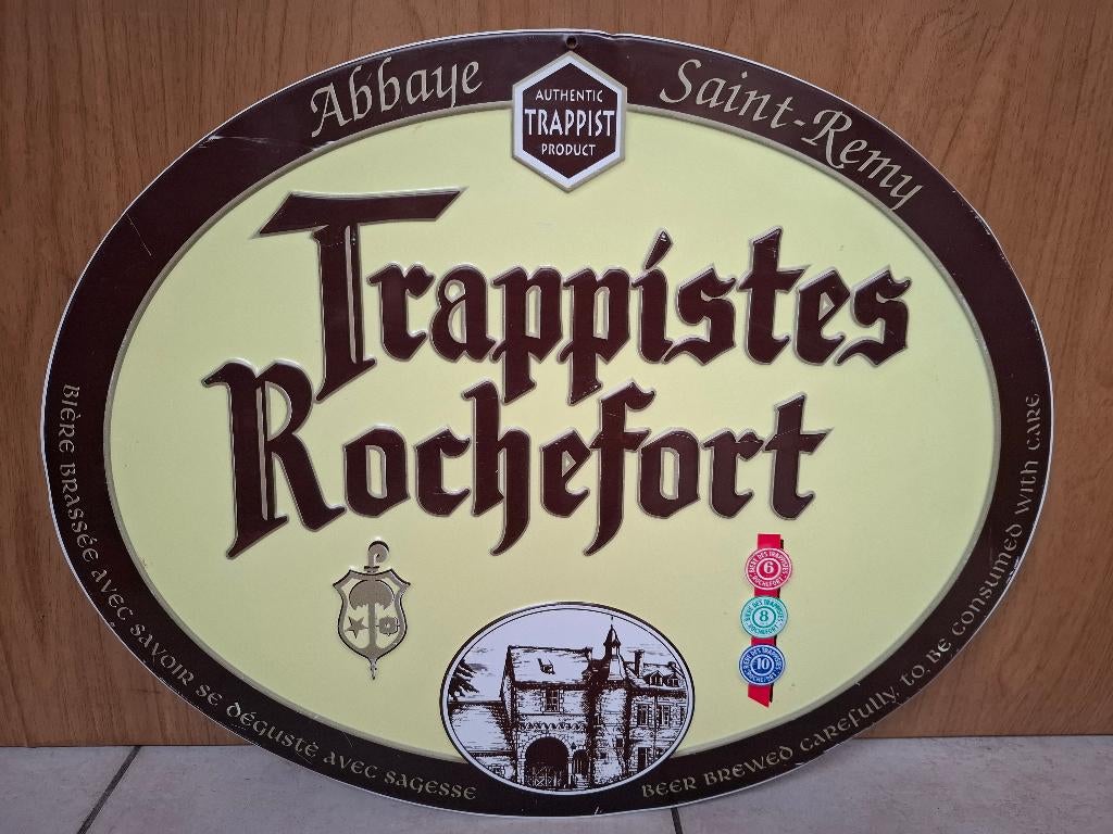 Origineel reclamebord Rochefort, Verzamelen, Biermerken, Ophalen of Verzenden, Nieuw, Reclamebord, Plaat of Schild, Overige merken