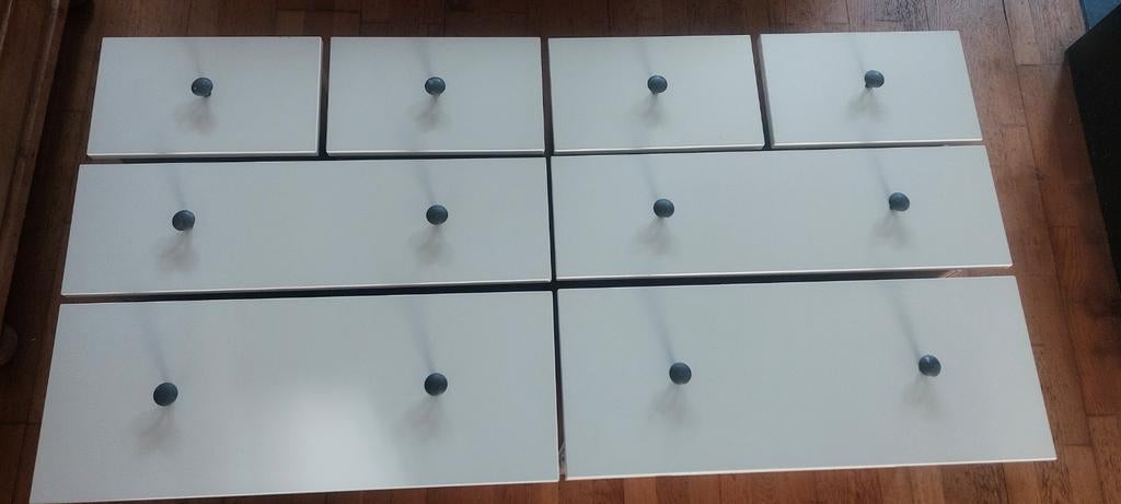 IKEA HEMNES Lades / Laatjes - Complete set van 8 - Wit, Gebruikt, 5 laden of meer, Minder dan 100 cm, 25 tot 50 cm