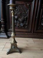Antieke kerk kandelaar vintage 55cm, Antiek en Kunst, Antiek | Kandelaars, Ophalen, Koper of Brons