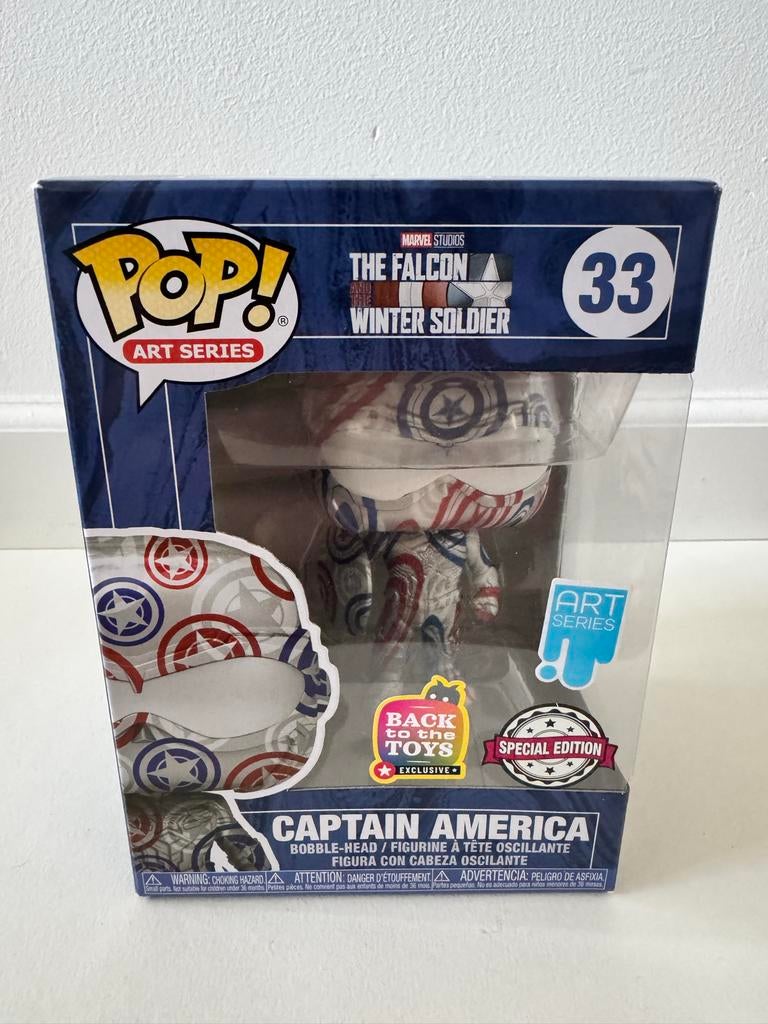 Funko Pop! Marvel Falcon Winter Soldier Art Series #33, Verzamelen, Poppetjes en Figuurtjes, Ophalen of Verzenden, Nieuw